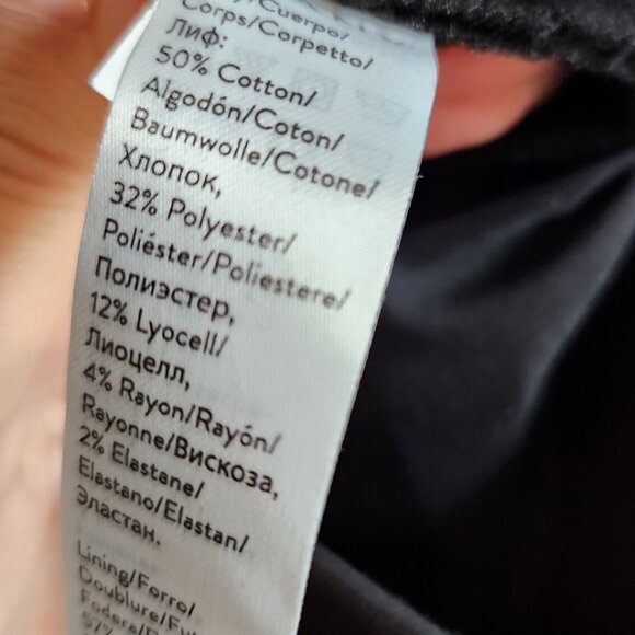 Spanx Jeans Black XL 1X Petite Women's Cropped Kick Flare Raw Hem Boho NEW - Picture 11 of 11